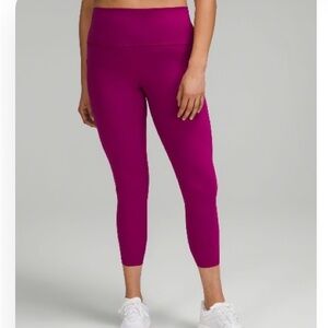 Lululemon Athletica Wunder Train High-Rise Crop with Pockets 23”